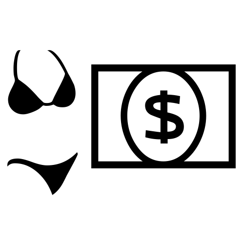 👙💵 Emoji Domain black and white Symbola rendering